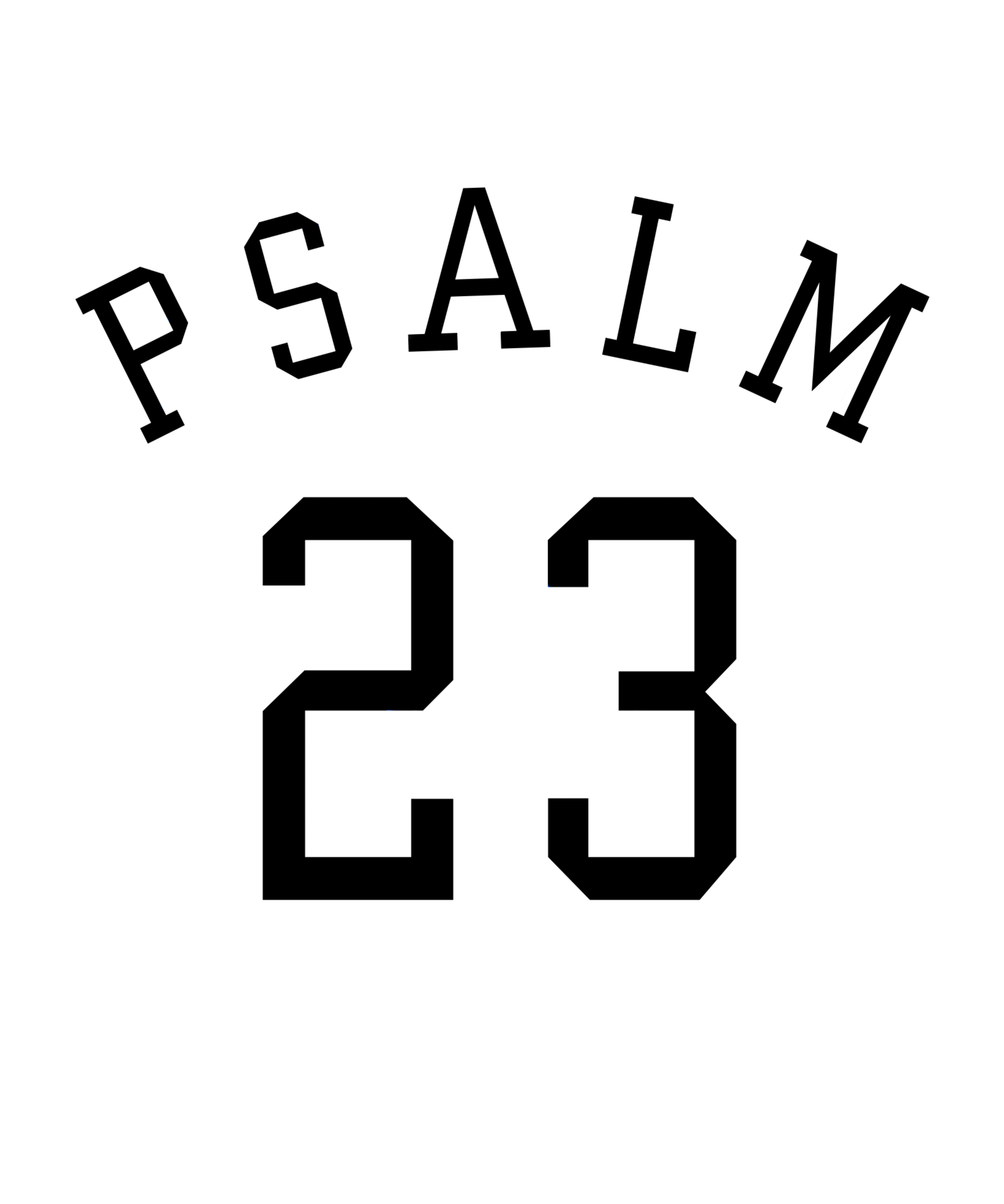 The Lord is my shepherd (Psalm23-back)